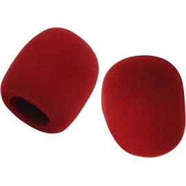 cyclingcolors 2 x Pop Screen Compatible with Blue Yeti Microphone Microphone Filter Foam Wind Protection Red Christmas
