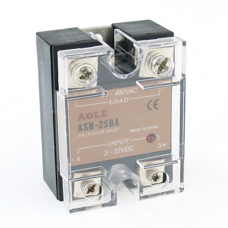 WerFamily SSR Solid State Relay SSR-25DA DC-AC 3-32V DC /