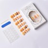 Mkwntg 30Pcs Thanksgiving Press on Nails Short Square Fake Nails