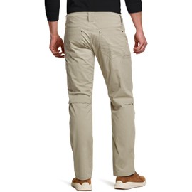 CQR Men's Vent Stretch Pants, Quick Dry Lightweight Casual Cargo Pants, Water Resistant Straight-Fit Utility Work Pants, Sedona Desert Sand, 34W x 34L