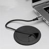 Jimkply 15 Pieces Cable Grommet Black Round Cable Grommet 60mm