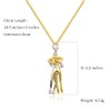Chereda Affectionate Couple Hugging Pendant Necklace For Women Punk Style