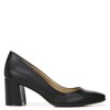 Naturalizer Womens Warner Square Toe Block Heel Pump,Black Smooth,5