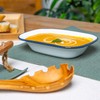 Argon Tableware White Enamel Pie Dishes - Metal Outdoor Camping