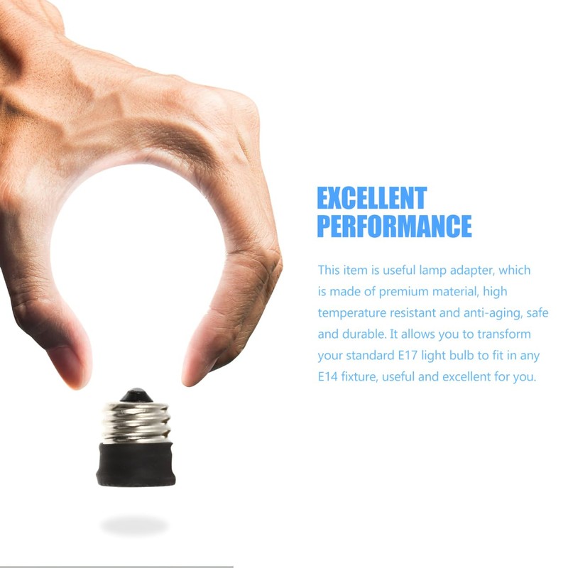 Homoyoyo 5-Pack E17 to E14 Adapter Kit | Premium Durable