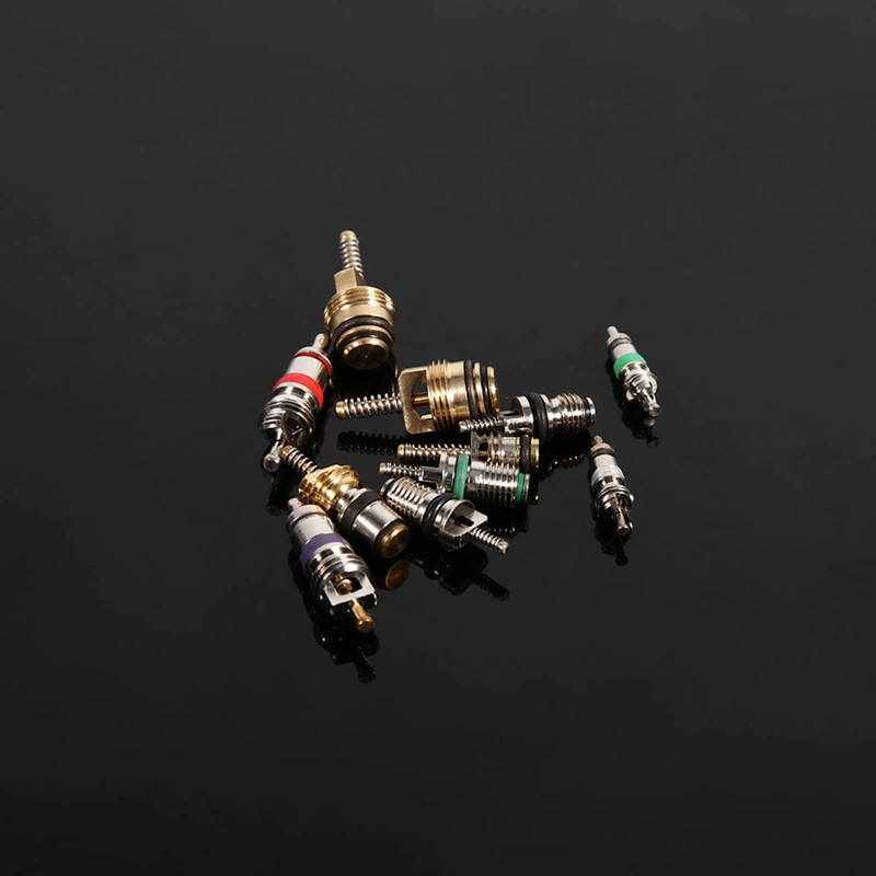 Air Conditioning Valve Insert, 102 Pieces Assortment A/C R134a/R12 K?ltereifenVentil-Schaftkern-Werkzeugzeugatz,