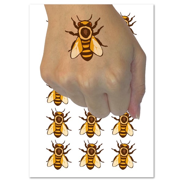 European Honey Bee Insect Beekeeping Temporary Tattoo Water Resistant Fake