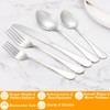 Lazycorner 50 Pcs Silverware Set for 10, Food Grade Stainless