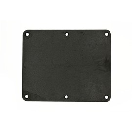 Leviton 2-Gang, Blank, Coverplate, 3265-E, Black