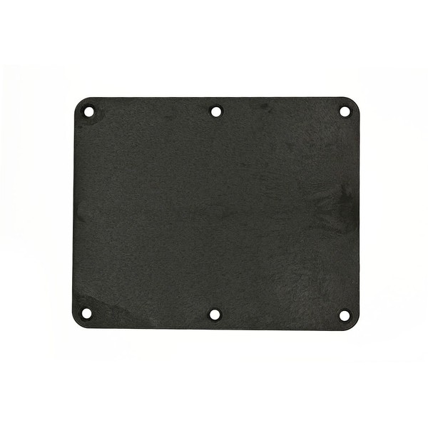 Leviton 2-Gang, Blank, Coverplate, 3265-E, Black