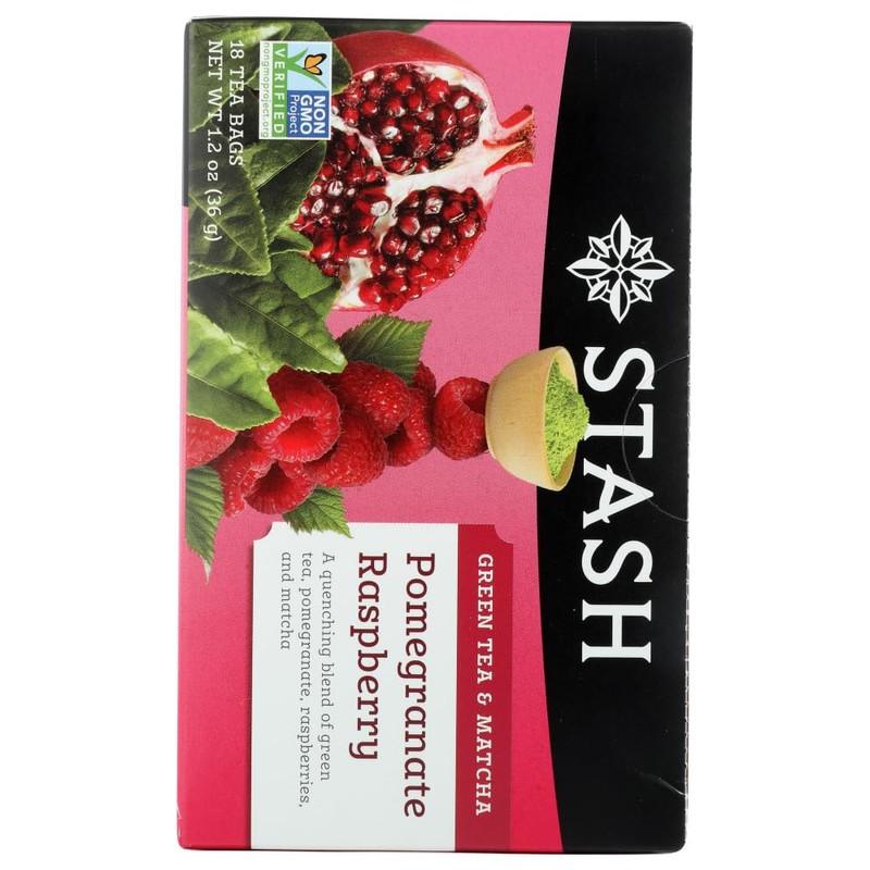 Stash Green Tea with Matcha Pomegranate Raspberry -- 18 Tea