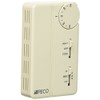 Peco TA167-007 3 Speed Non-Programmable Fan Coil Thermostat, Line Voltage, White