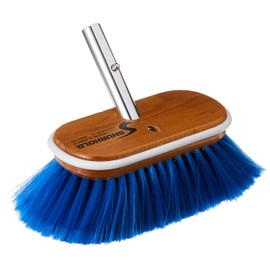 Shurhold 970 6" Deck Brush with Extra Soft Blue Nylon Bristles