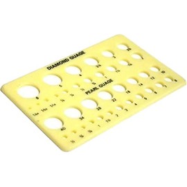 Pearl & Diamond Carat Weight Gauge (Yellow) : Measuring Jewellers Bead Craft Tool (10)