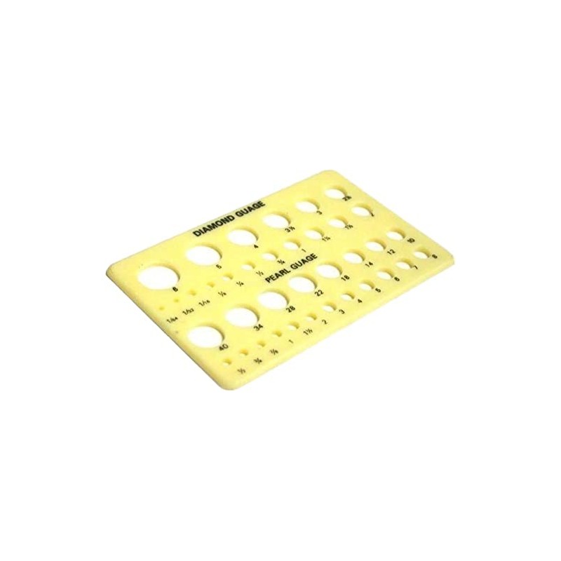 Pearl & Diamond Carat Weight Gauge (Yellow) : Measuring Jewellers