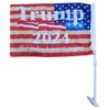 Premium DOUBLE-SIDED Trump WON 2024 Flag 12X18 3Ply CAR BOAT