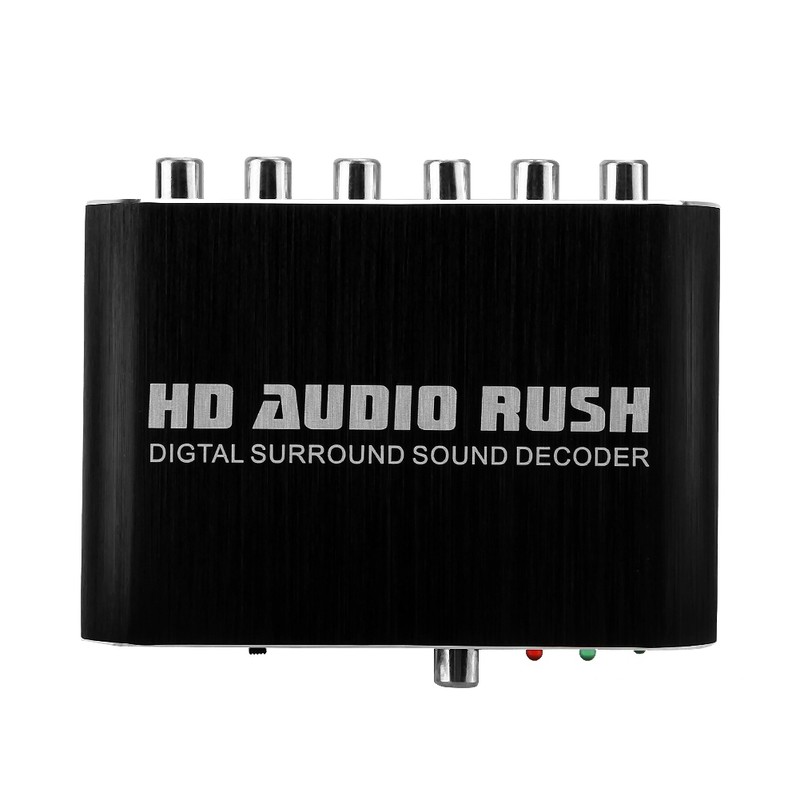 5.1 CH RCA Digital Fiber optic Coaxial to Analog Audio