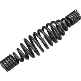 Spring Stove Handle, Bare Steel Finish, Tapered at Both Ends. Max Diameter: 1.25", Length: 6", Fits 5/8" Rod. for use with BBQ Grills, Smokers, Furnaces, Coal/Wood/Pellet Stoves, Boilers.