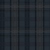 Austin Navy Plaid Wallpaper