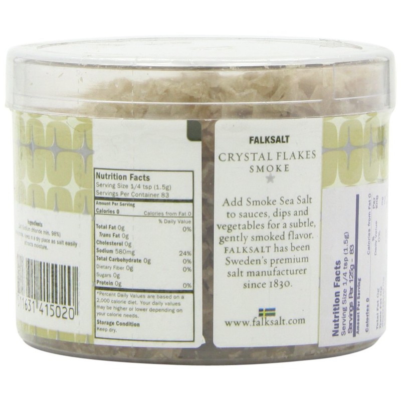 Artevita Mediterranean Crystal Flakes Salt and Smoke, 4.4 oz (125