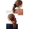 Vingtaine H-503-WI Voluminous Ribbon Banana Clip, Grosgrain, Hair Clip, Hair