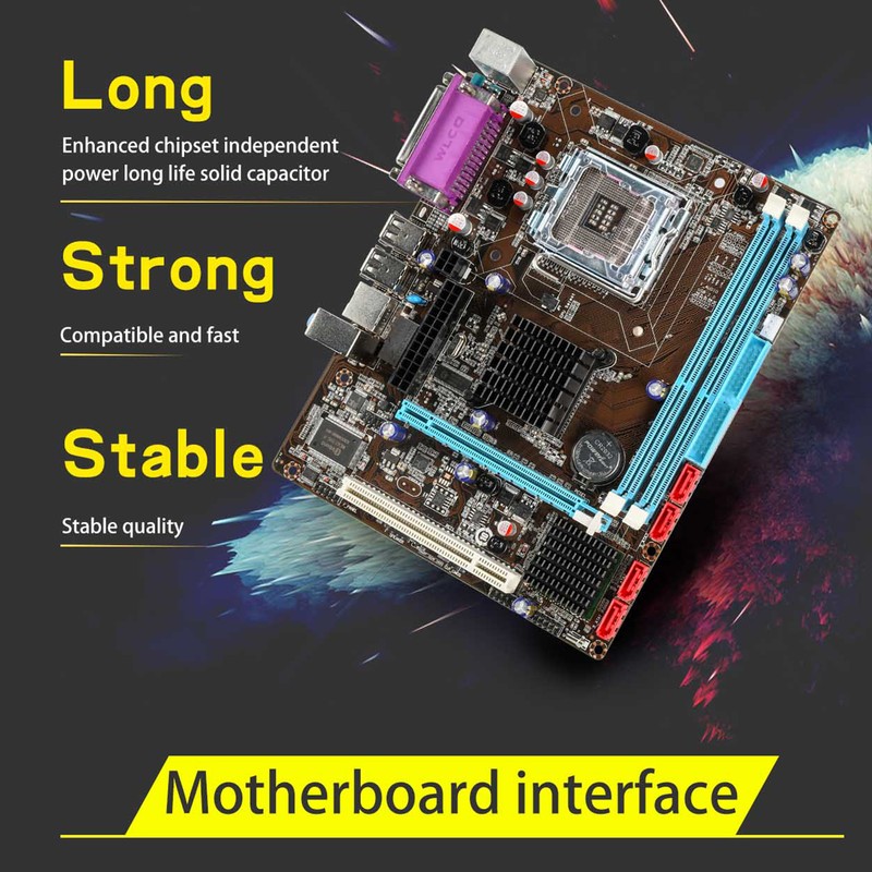 Computer Motherboard LGA775/771 CPU Support intel Core 2 and Celeron