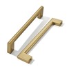 khtumeware 5 Inch Hole Center 6 Pack,Champagne Bronze Cabinet Pulls