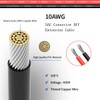 ELFCULB 10AWG 5FT Battery Alligator Clips to O Ring Terminal