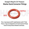 HAKATOP (100pk) New Pressure Washer O-Rings Seal Kits for 1/4"&3/8''