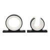 2 Pcs Fishing Rod Holder Horizontal Vertical Aluminium Boat Mounted