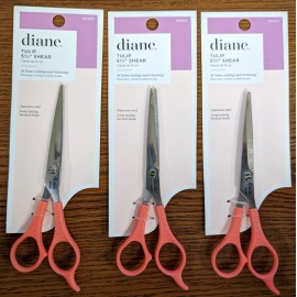 Diane LOT OF 3 - DIANE TULIP 5-3/4" SHEARS FOR AT HOME CUTTING & TRIMMING ITEM# DCS012