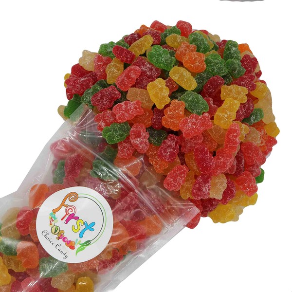 FirstChoiceCandy Gummy Bears (Sour Assorted, 1 LB)
