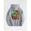 Trippy Cactus Graphic Hoodie 100% Cotton US Warehouse 7 ColorsColor: