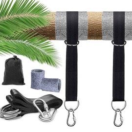 iToncs Hammock Attachment 1 Pair Swing Attachment Swing Hanging Strap Kit Hanging Set Hammock Hanging Chair Waterproof 2 x 150 cm Polyester Fibre Strap with 2 x Premium Carabiner