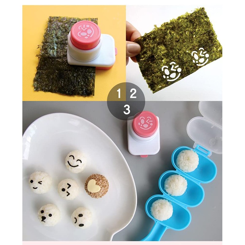 Sharemee - Rice Ball Molds DIY Sushi Onigiri Maker with