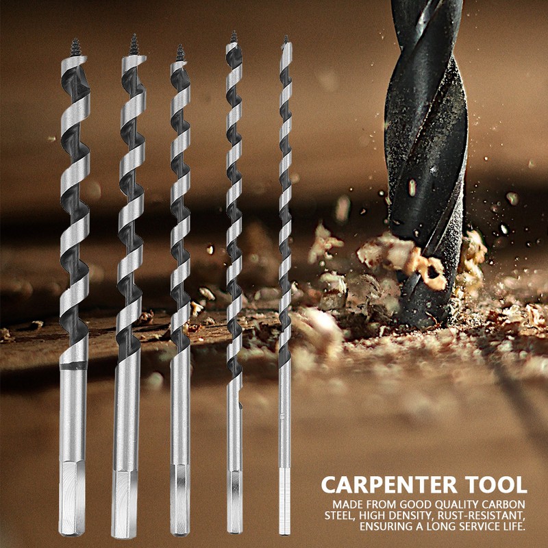 5Pcs/set Hexagon Handle Carbon Steel Wood Fast Cut Auger Drill