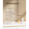 REHUK 360° Rotating Makeup Organiser, Clear Acrylic Cosmetic Storage Display,
