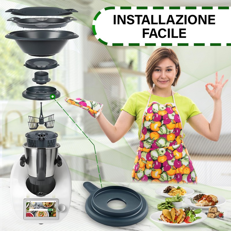 Lid for Vorwerk Thermomix TM5 TM6 Food Processor Onix TECH