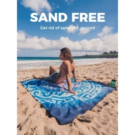 OCOOPA Microfiber Beach Towel Sand Free, Extra Large 71''X32'' Oversized Towels, Lightweight Compact Quick Dry Absorbent Pool Towel for Bath,Camping,Swimming,Travel Accessories, 2 Pack