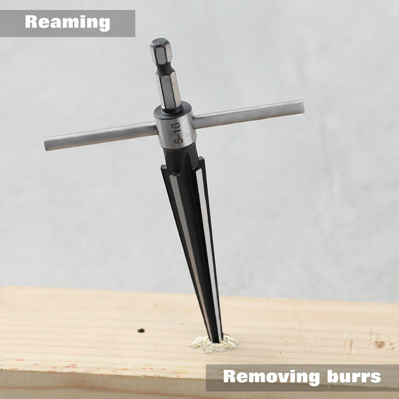 LEONTOOL Taper Reamer, Taper Reamer, Hexagonal Shaft T-Handle Reamer, Taper