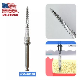 φ2.3 Dental Guide Drill Pilot Cross Cutter Bone Cut Debris Blade Fit Lindemann