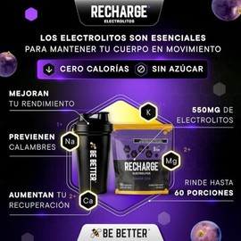 Better Recharge Electrolitos Polvo Porciones Sabor Uva 252