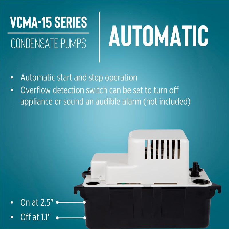 Little Giant VCMA-15ULS 115 Volt, 65 GPH, 1/50 HP Automatic