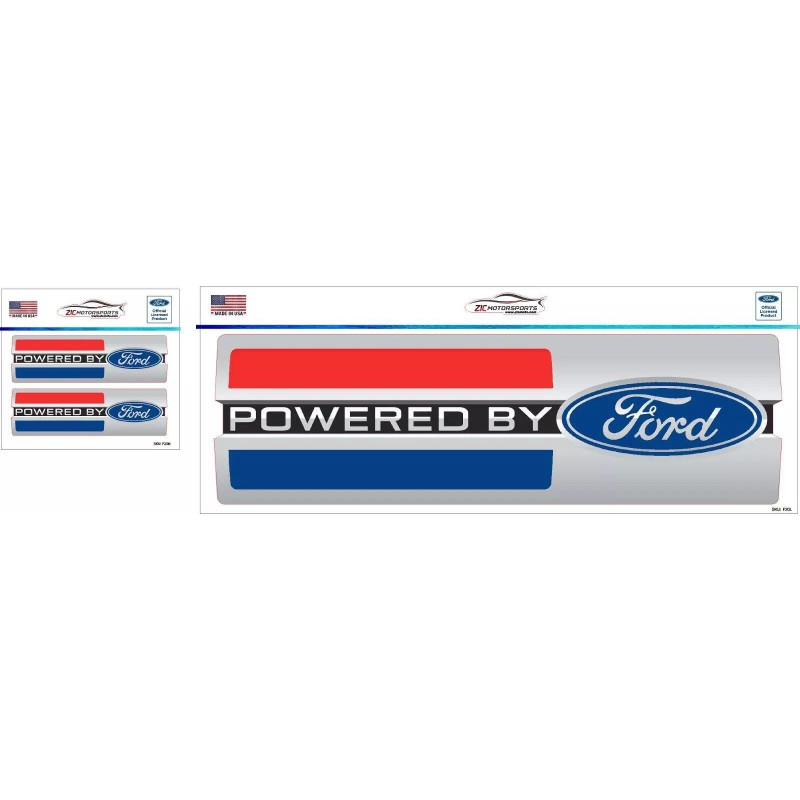 Powered By Ford vinyl decals in/out door with Air Release