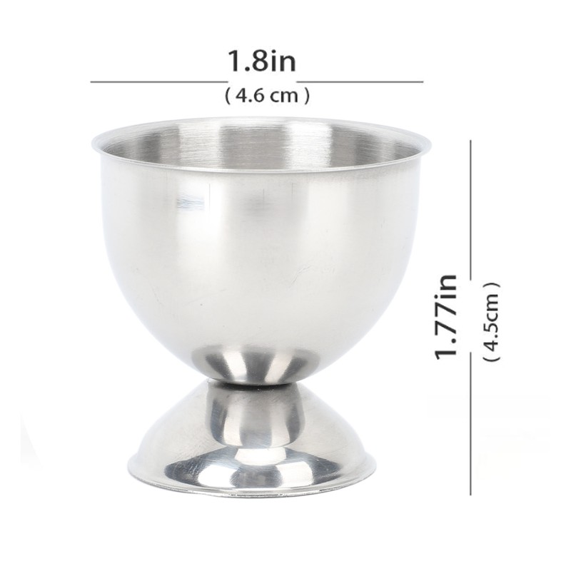 4PCS Egg Cup Set 40ml Stainless Steel High Temperature Resistant