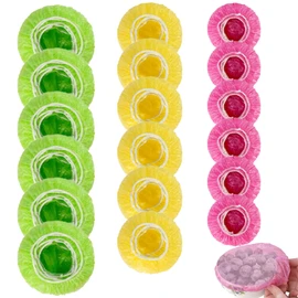 HANSGO 120PCS Bowl Covers Reusable, Elastic Plastic Wrap for Food Storage, Fresh Keeping Stretch Bags for Bread, Alternative to foil for Family, Outdoor Picnic, Sourdough Baking (3 Sizes)
