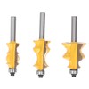 3Pcs Architectural Molding Router Bit Milling Cutter Set Woodworking Accessories