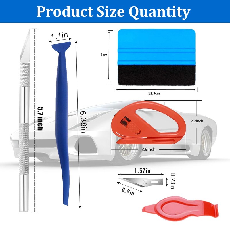 Jormftte Car Vinyl Wrap Tool kit, Window Film Tools Wallpaper