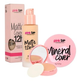 Pink Up | Maquillaje Matte Cover + Mineral Cover | Paquete