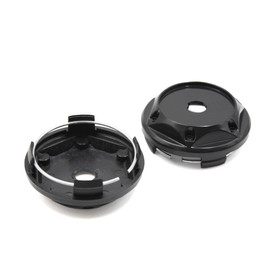 sourcing map 2pcs 68mm Dia Black Auto Car Wheel Center Hub Cap Dust Anti Cover